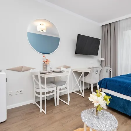 Blue Studio In With Desk And Free Access To The Gym By Renters Appartamento Danzica